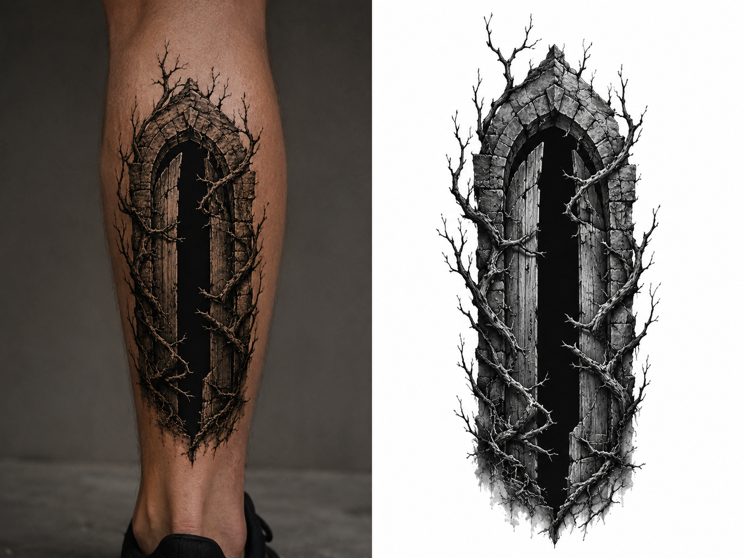 The Last Gate tattoo model preview