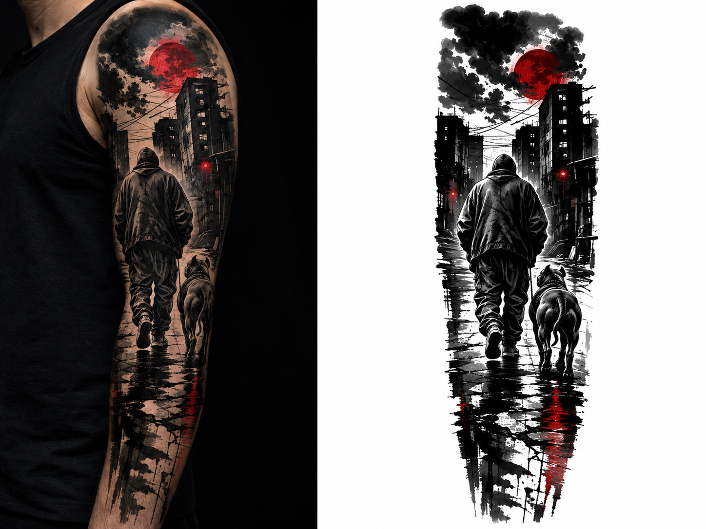 CONCRETE WALK tattoo model preview