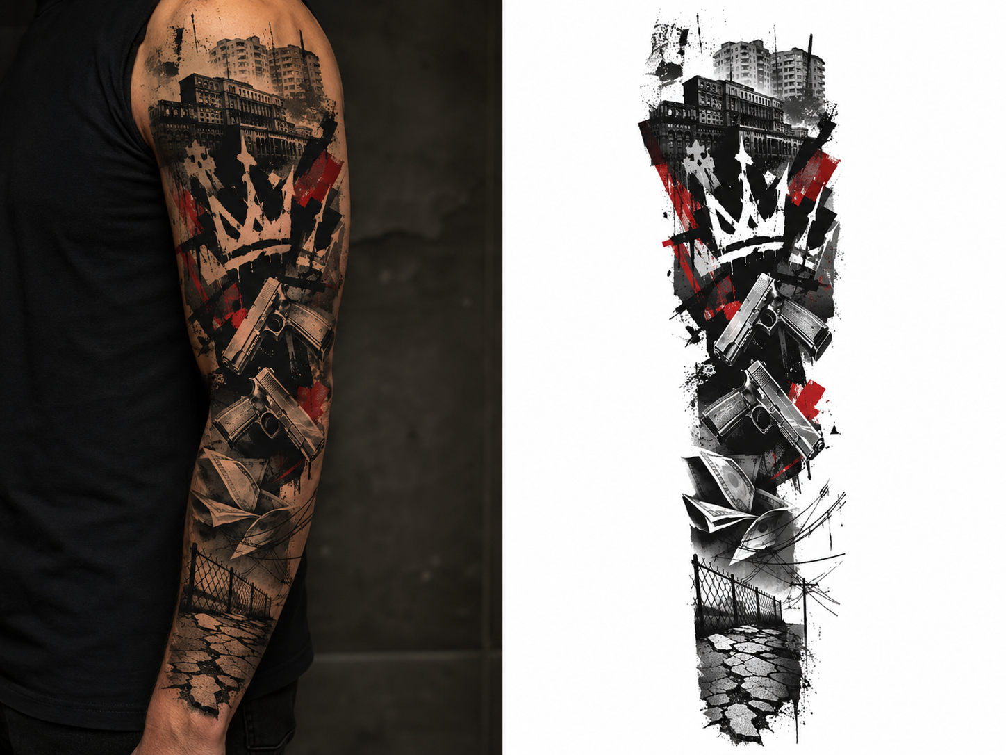 CAPITAL STREET KINGS tattoo model preview
