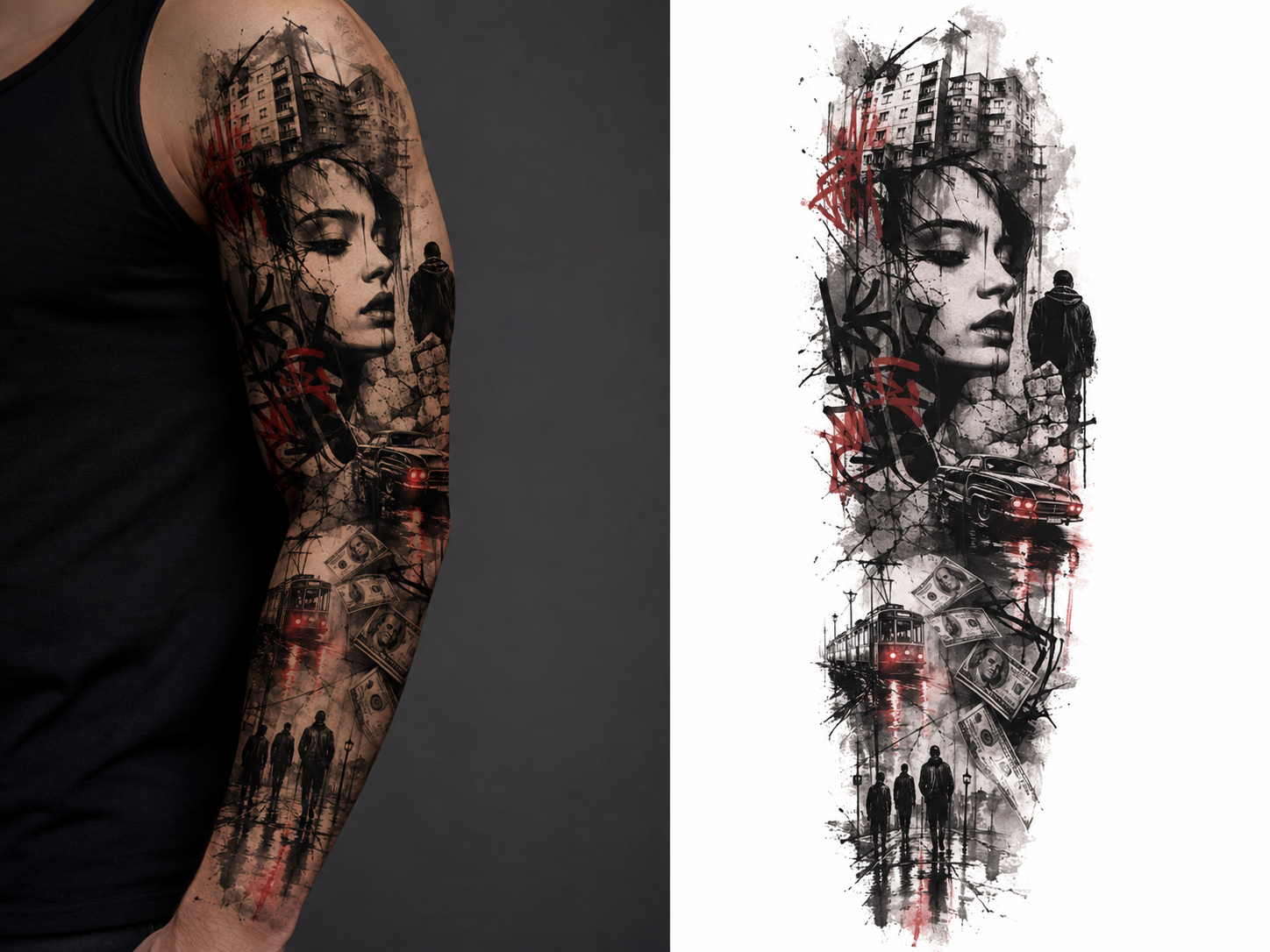 girl 1 tattoo model preview