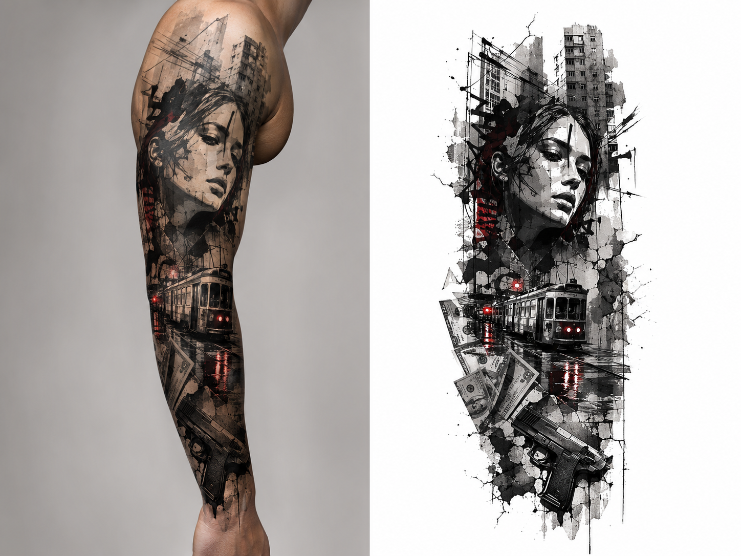 girl 2 tattoo model preview