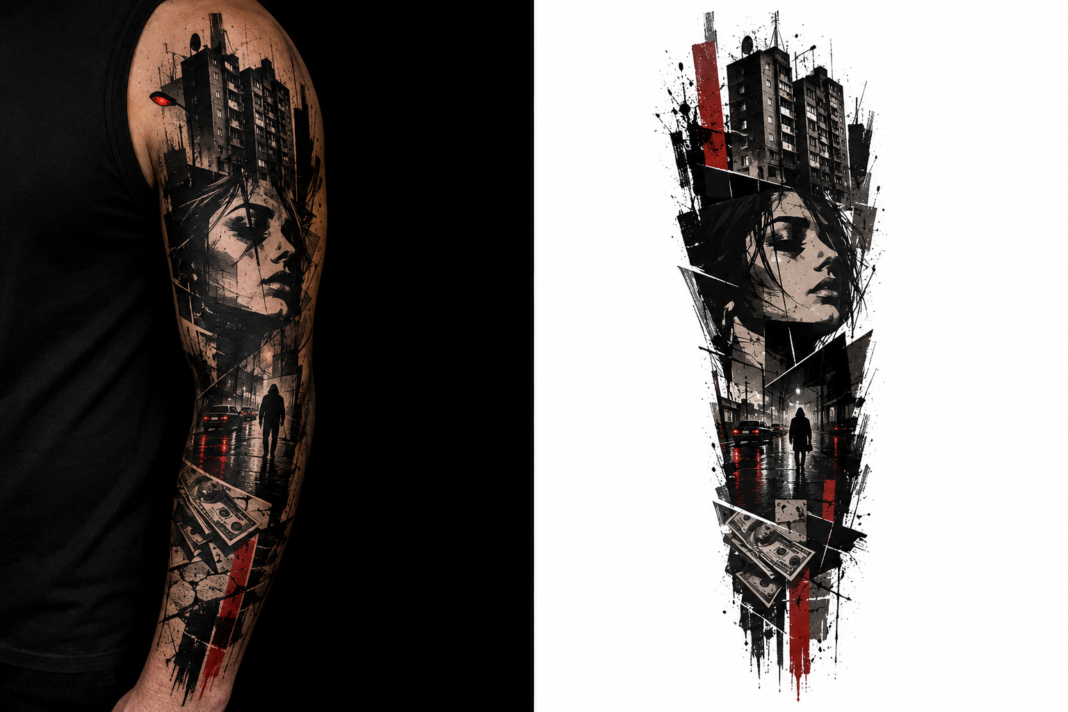 girl 3 tattoo model preview