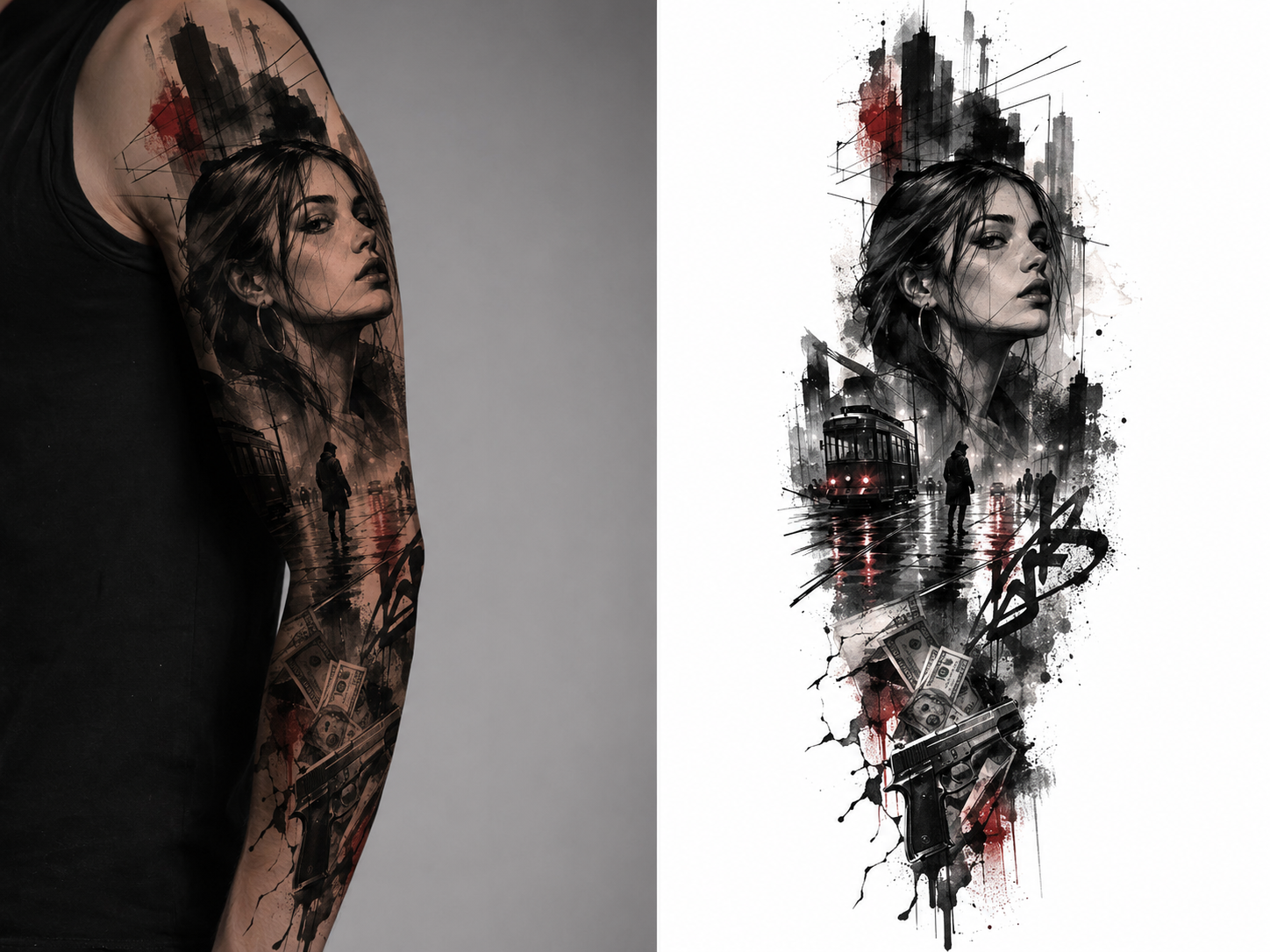 girl 4 tattoo model preview