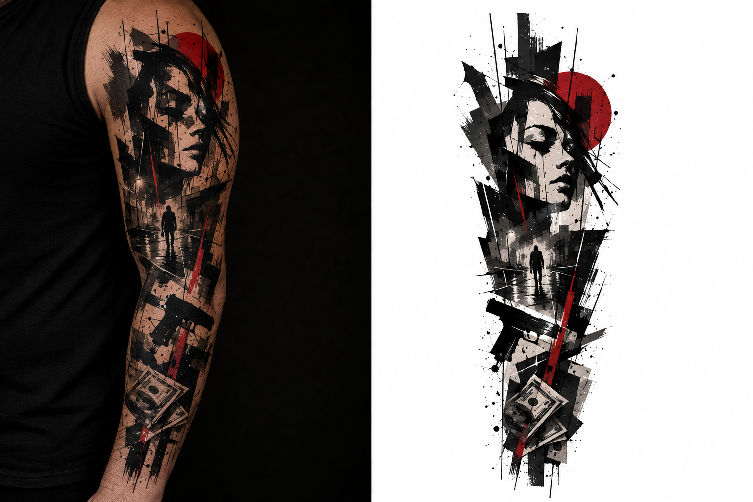 girl 5 tattoo model preview