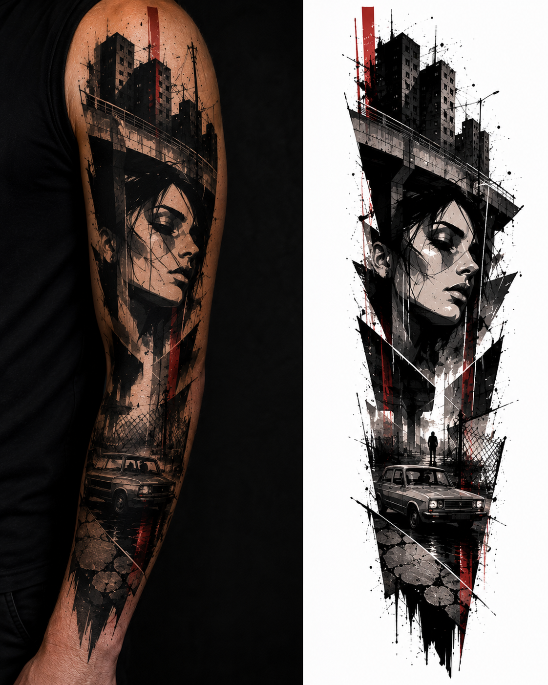CONCRETE MUSE tattoo model preview