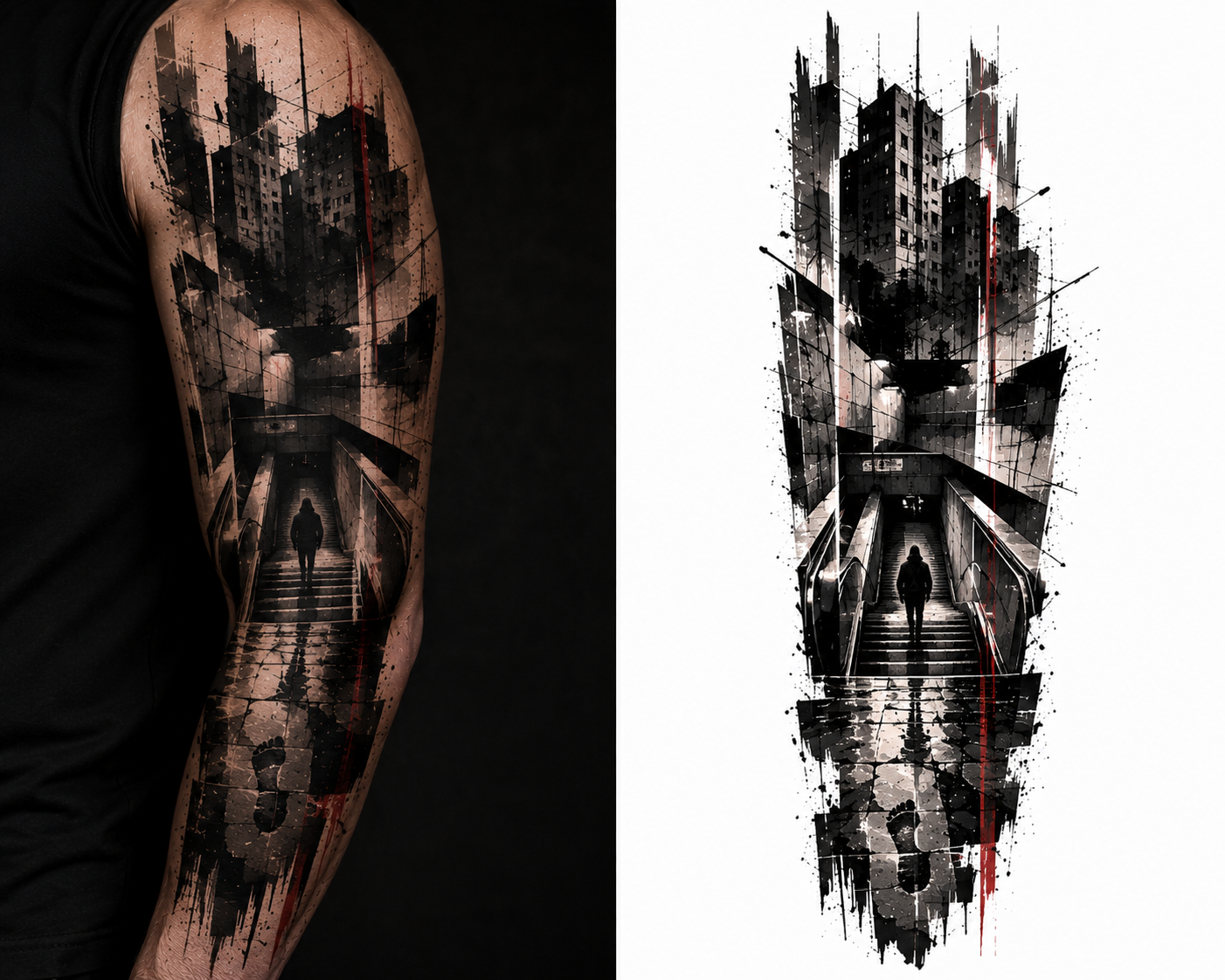 METRO EDGE tattoo model preview