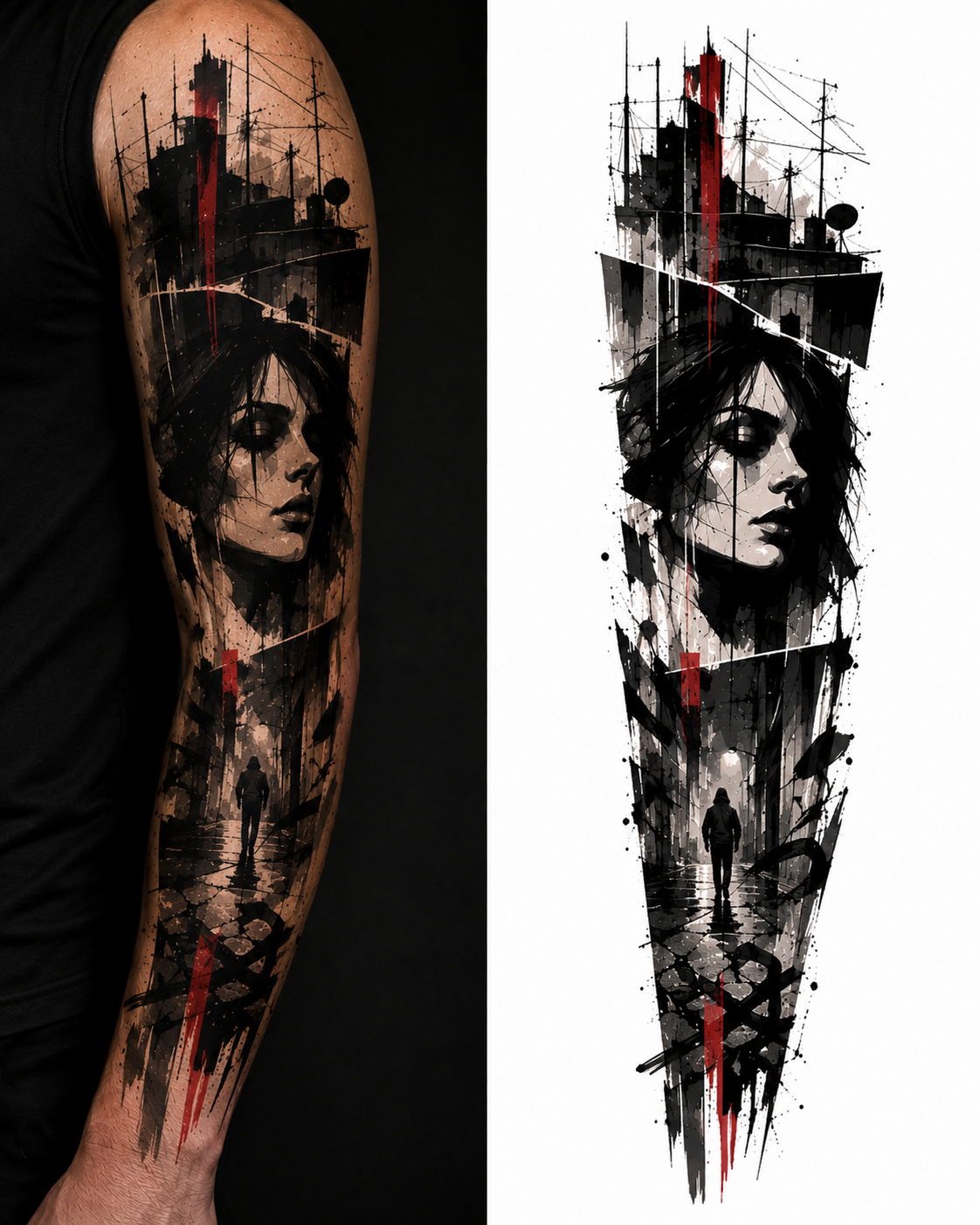 ROOFTOP ECHO tattoo model preview