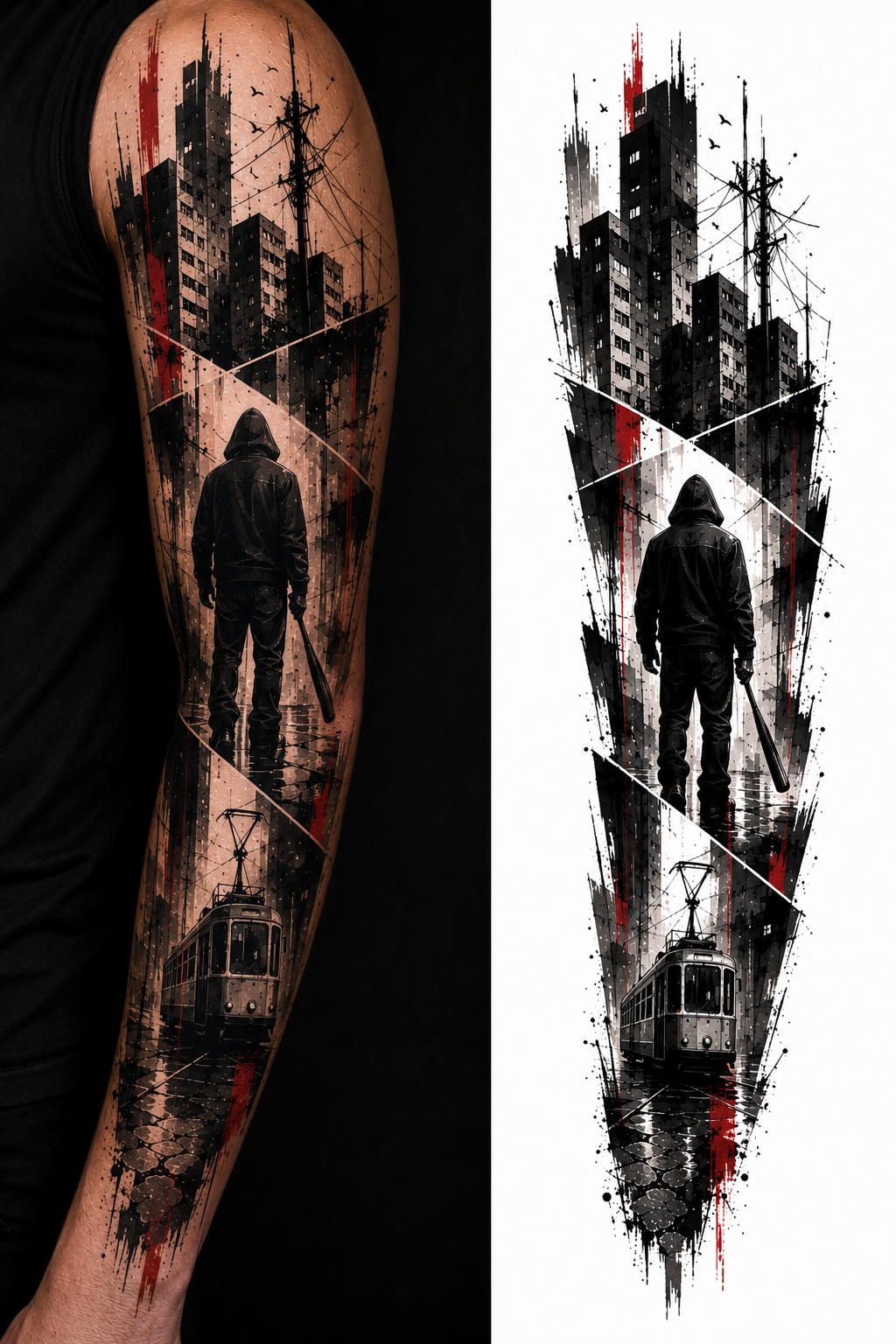 URBAN SILENCE tattoo model preview