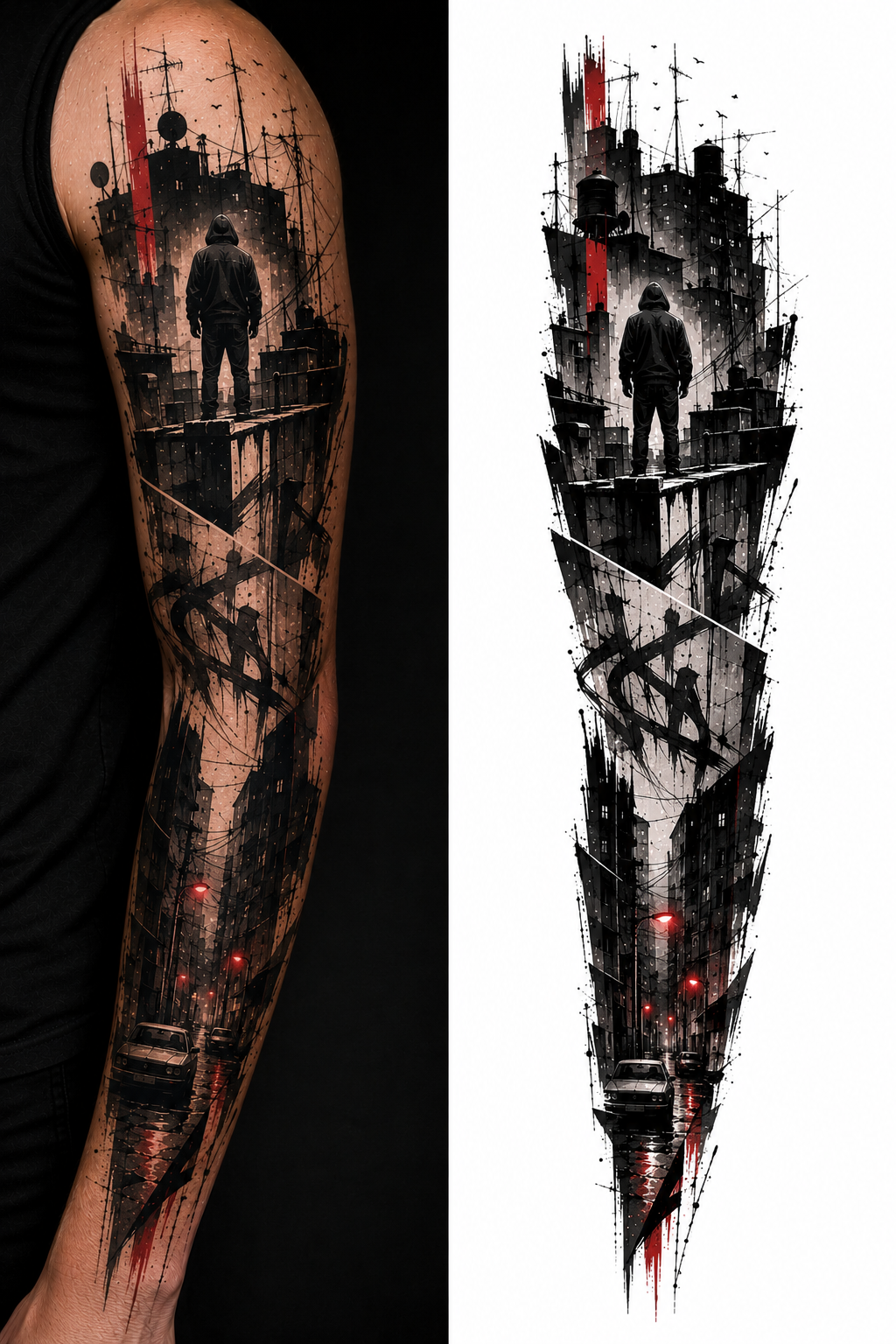 RAILWAY UNDERCITY tattoo model preview