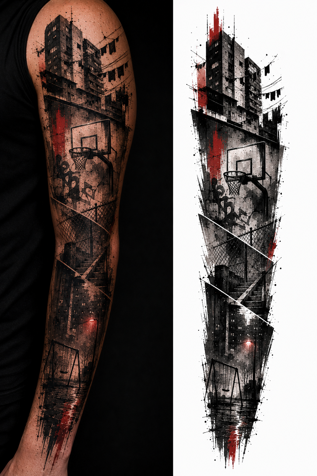 BACKYARD BLOCKS tattoo model preview