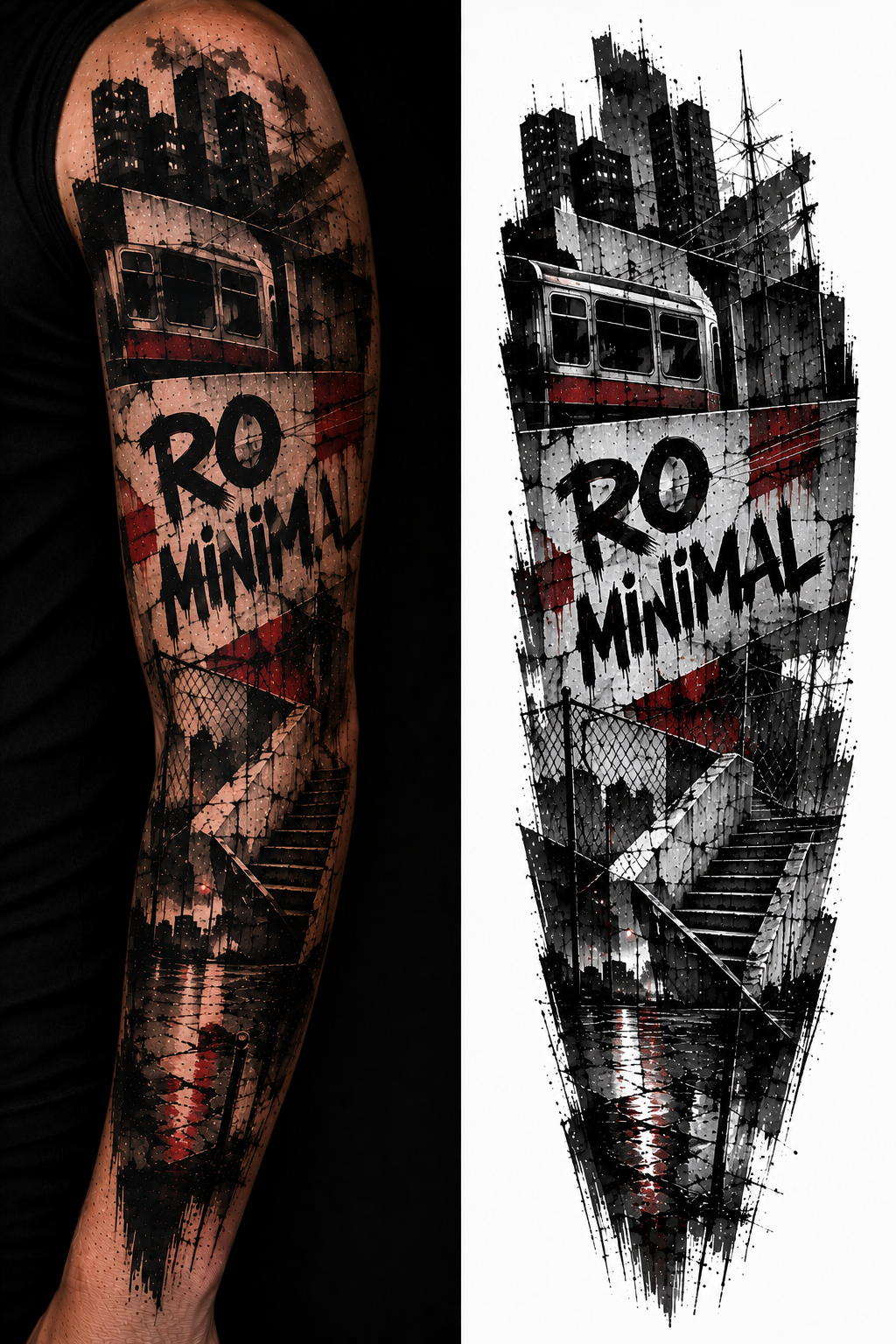 RO MINIMAL URBAN ARCHIVE tattoo model preview