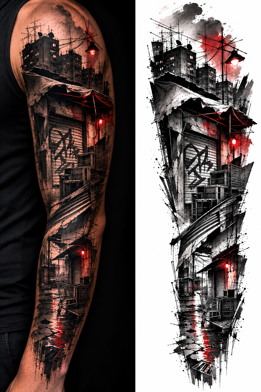 CONCRETE MARKET tattoo model preview